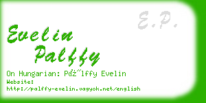 evelin palffy business card
